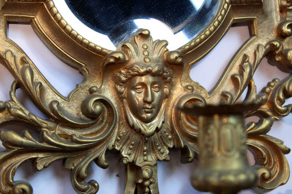 Gilded-Brass-candlesticks-with-mirror-paauksuotos-zalvarines-zvakides-4.JPG