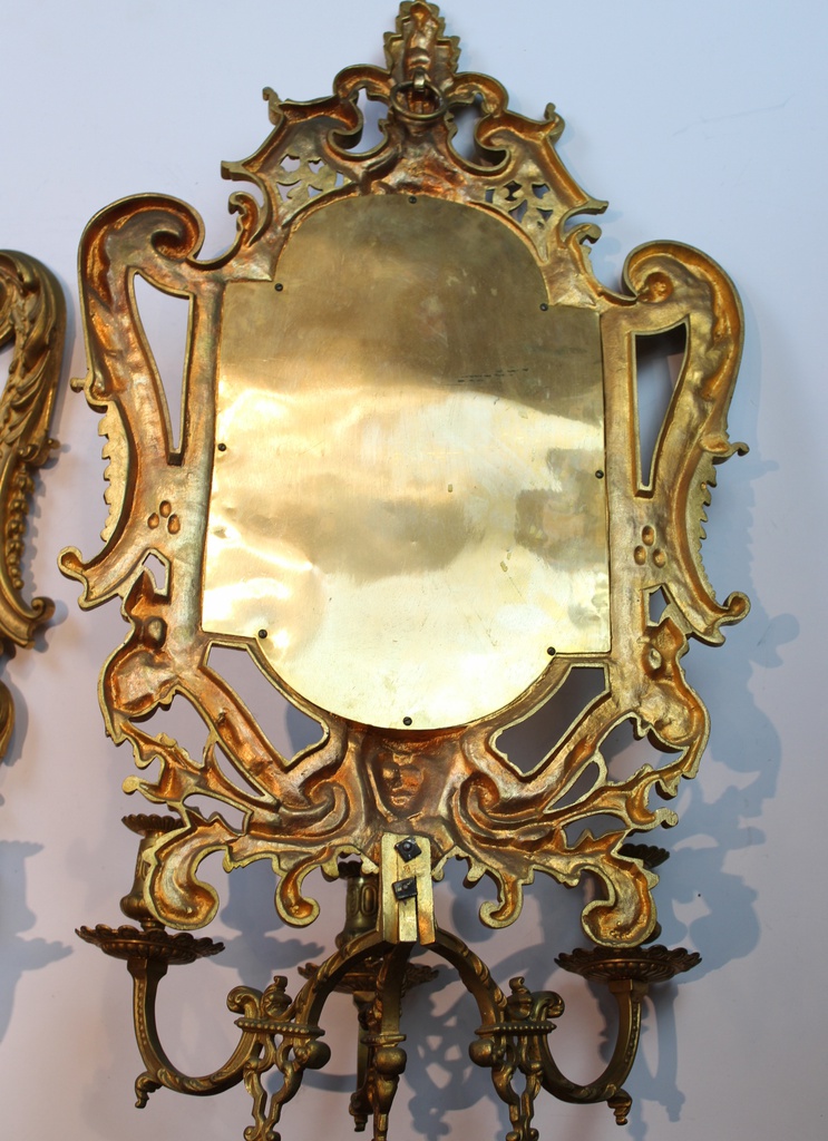 Gilded-Brass-candlesticks-with-mirror-paauksuotos-zalvarines-zvakides-7.JPG
