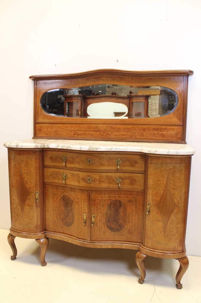 Sideboard Server with Mirror