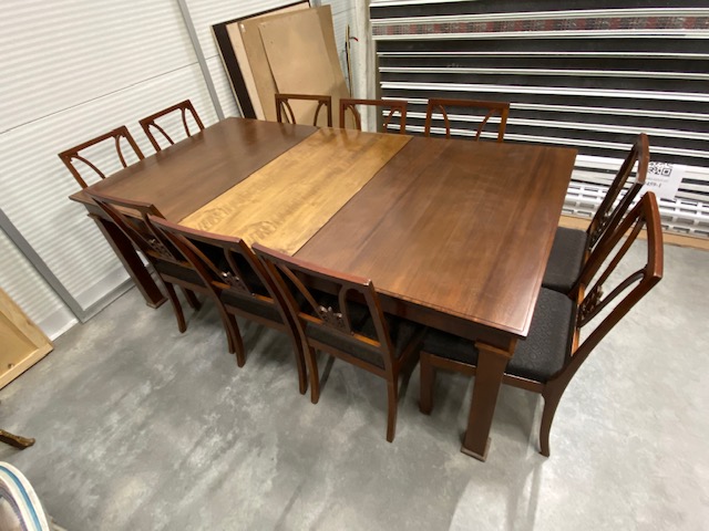 Dining table and chairs (10 pcs)