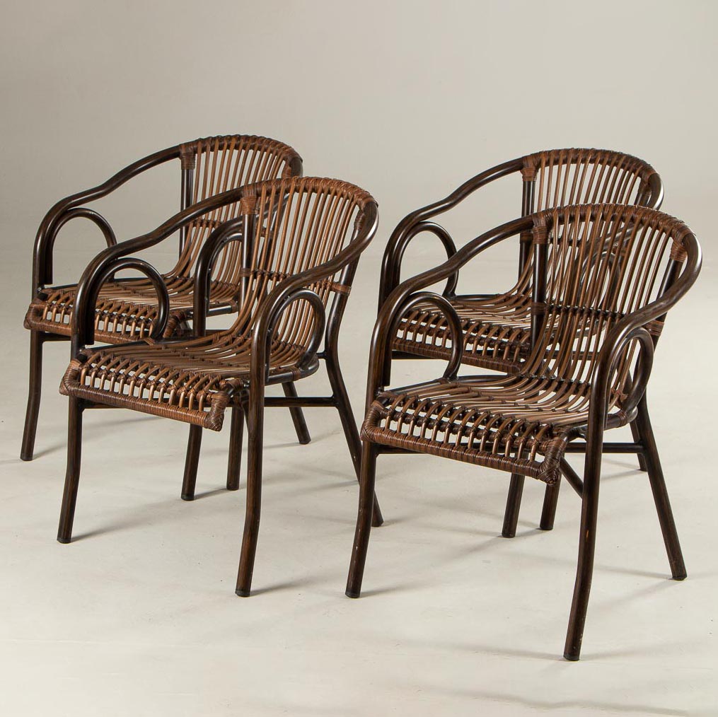 Armchairs, 4 pcs