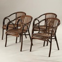 Armchairs, 4 pcs
